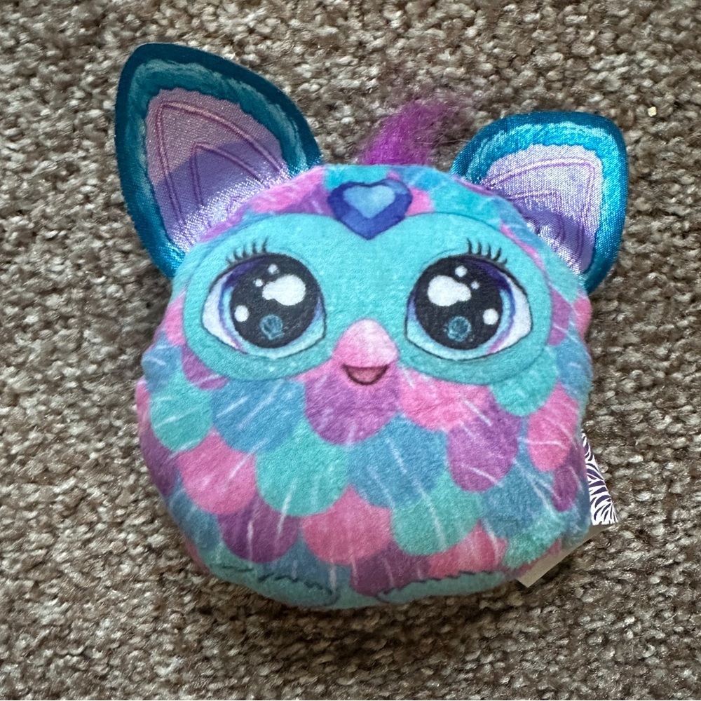 Sonic Furby Wacky Pack Blue Purple Pink Mini Plush Toy Collectible